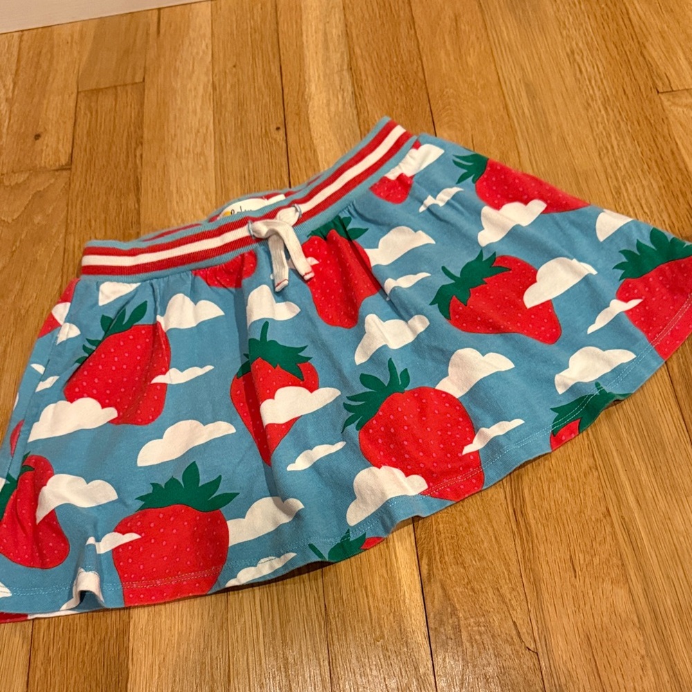 Mini Boden Strawberry Skort